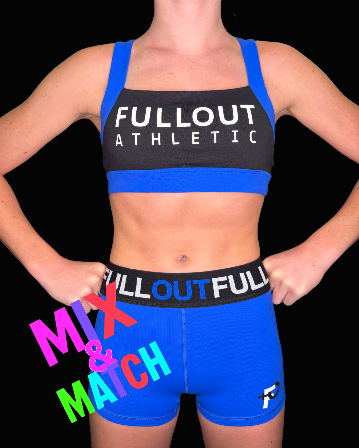 Drive Bra - Electric Blue with Black