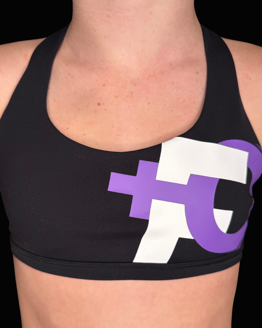 Flex Bra - Black with Purple