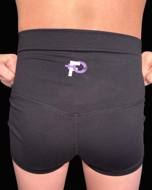 Flex Short - Black with Purple