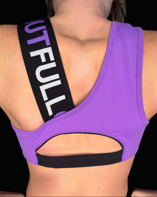 Grit Bra - Purple with Black