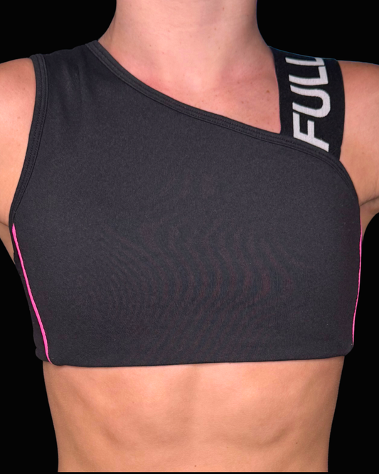 Grit Bra - Black with Hot Pink