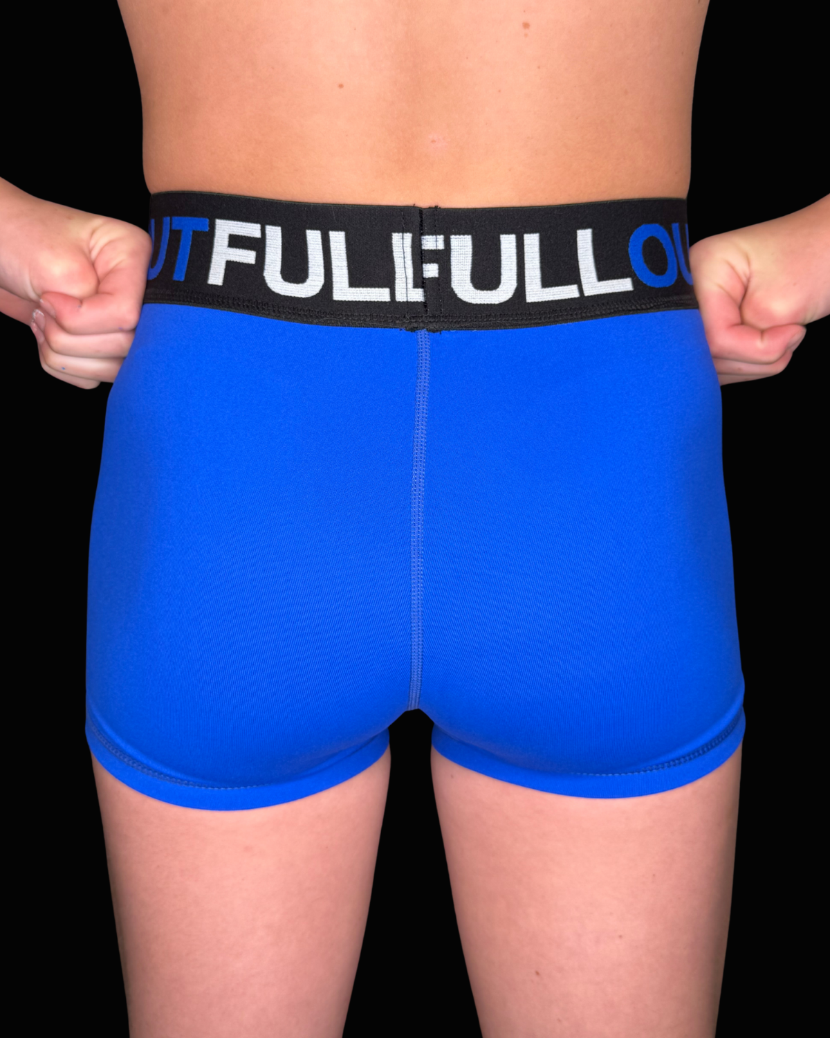 Edge Short - Black with Electric Blue