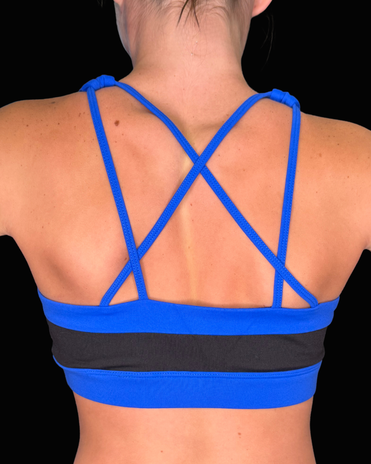 Drive Bra - Electric Blue with Black